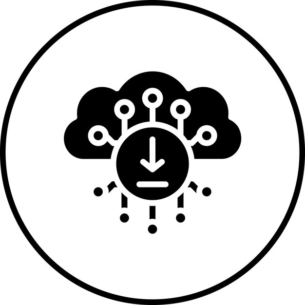 Descargue la ilustración del icono vectorial del conjunto de iconos de alojamiento web