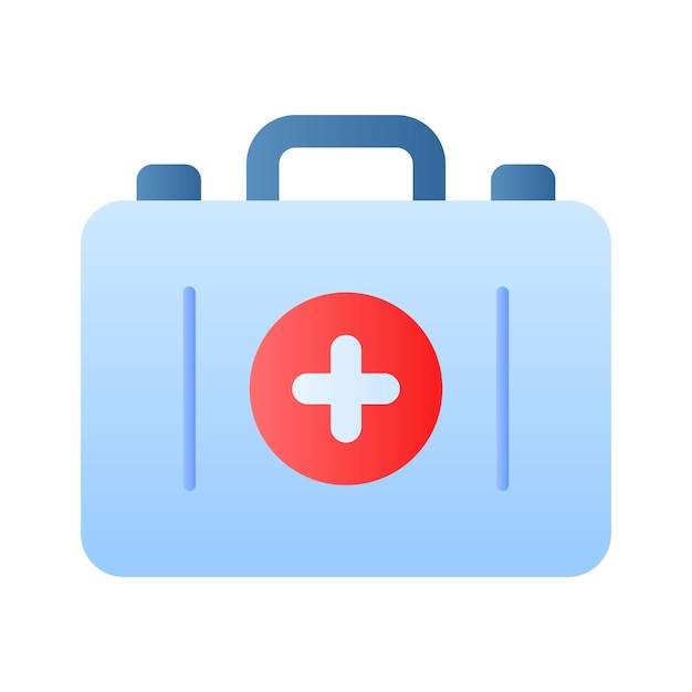 Descargue este increíble icono de diseño vectorial de la caja médica del botiquín de primeros auxilios