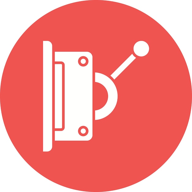 Desconectar el estilo de ilustración del vector de conmutación