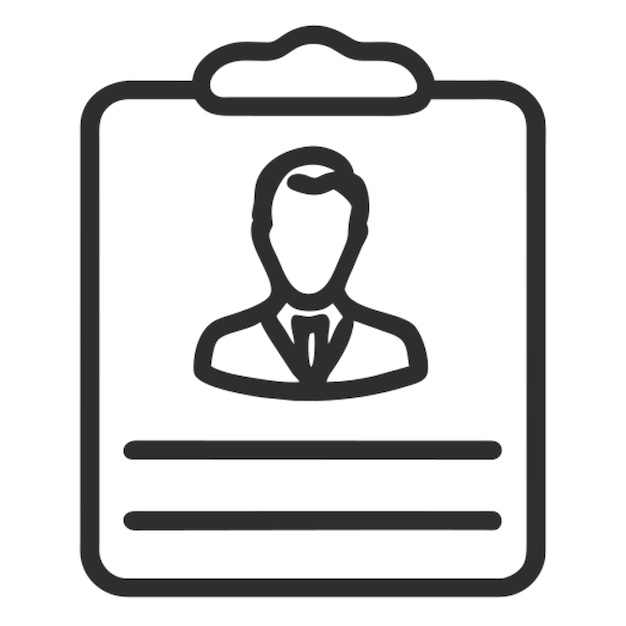 Descripción del icono de información del perfil