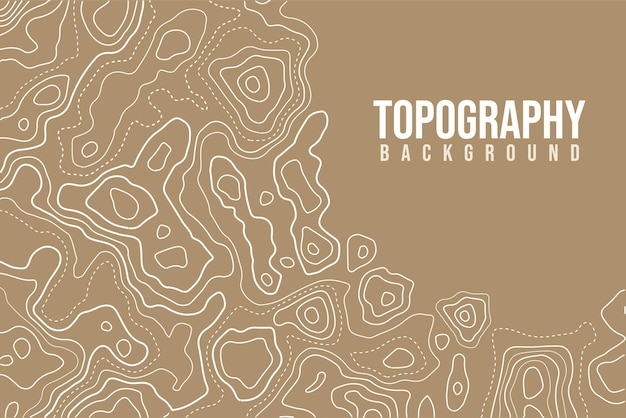 Vector descripción del mapa topográfico