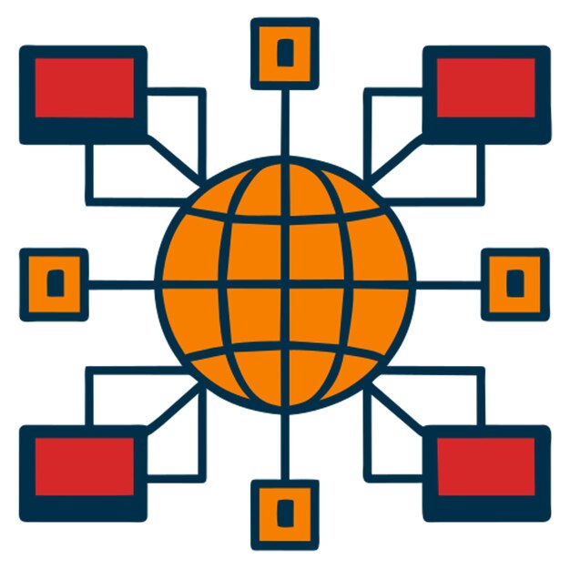 Descripción de la red icono