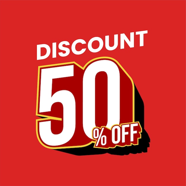 Descuento del 50 por ciento