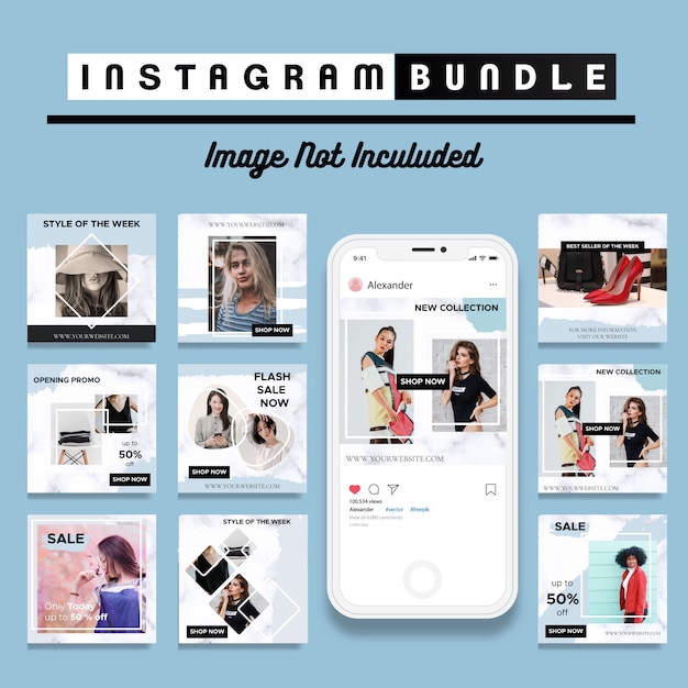 Descuento creativo plantilla Instagram Post