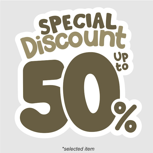 Descuento especial del 50%