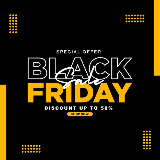 Descuento de venta del viernes negro en las redes sociales
