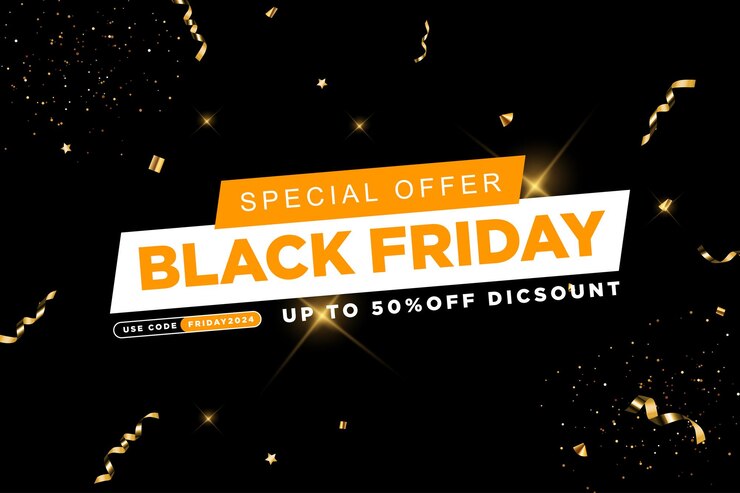Descuento de venta del viernes negro en las redes sociales