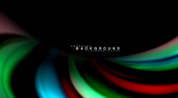 Desdibujar líneas de onda de color fondo abstracto Ilustración vectorial para wallpaper de aplicación presentación de negocios o banner web