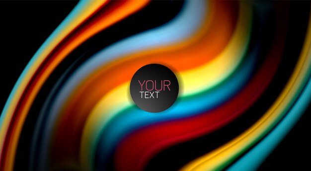 Desdibujar líneas de onda de color fondo abstracto Ilustración vectorial para wallpaper de aplicación presentación de negocios o banner web