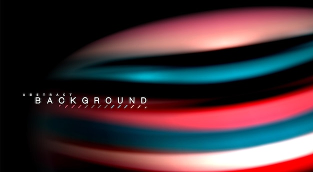 Desdibujar líneas de onda de color fondo abstracto Ilustración vectorial para wallpaper de aplicación presentación de negocios o banner web