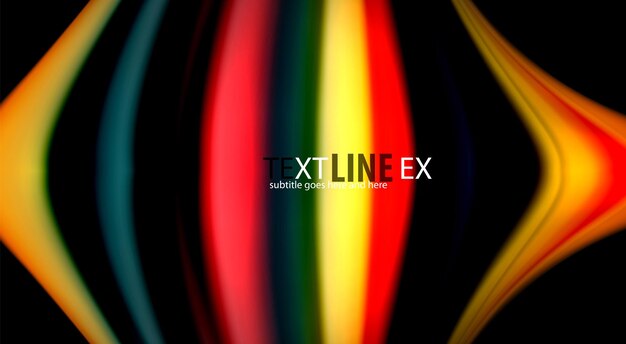 Desdibujar líneas de onda de color fondo abstracto Ilustración vectorial para wallpaper de aplicación presentación de negocios o banner web