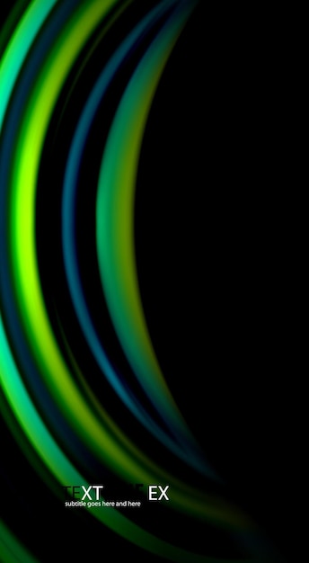 Desdibujar líneas de onda de color fondo abstracto Ilustración vectorial para wallpaper de aplicación presentación de negocios o banner web