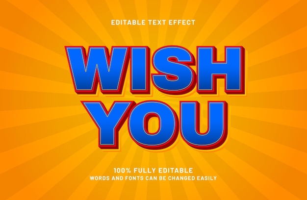 desea un efecto de texto editable en un estilo de texto simple y moderno