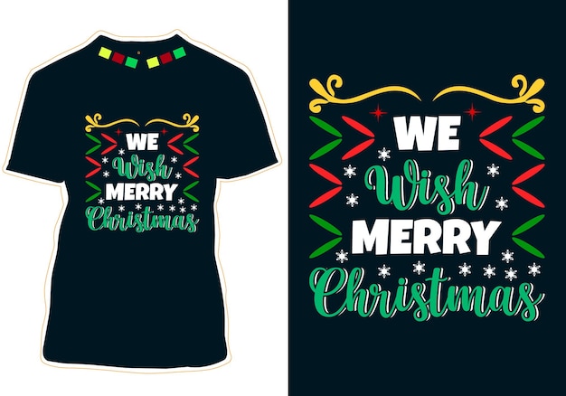 Deseamos una feliz Navidad Diseño de camisetas