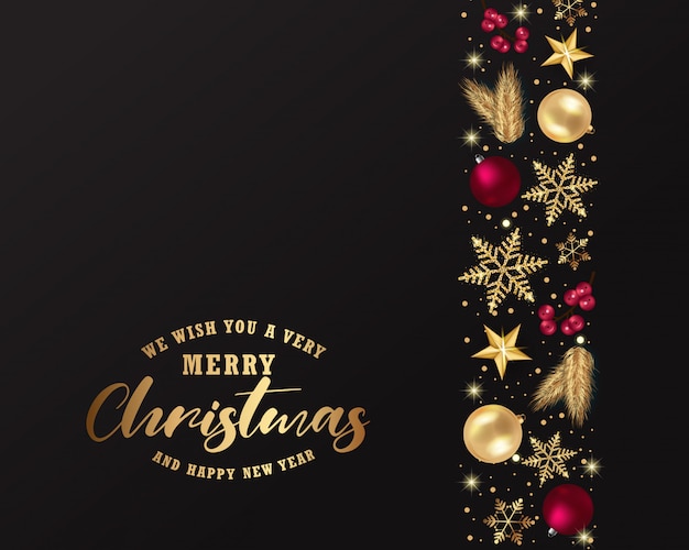 Le deseamos una muy feliz tarjeta de felicitación de Navidad y Feliz Año Nuevo.