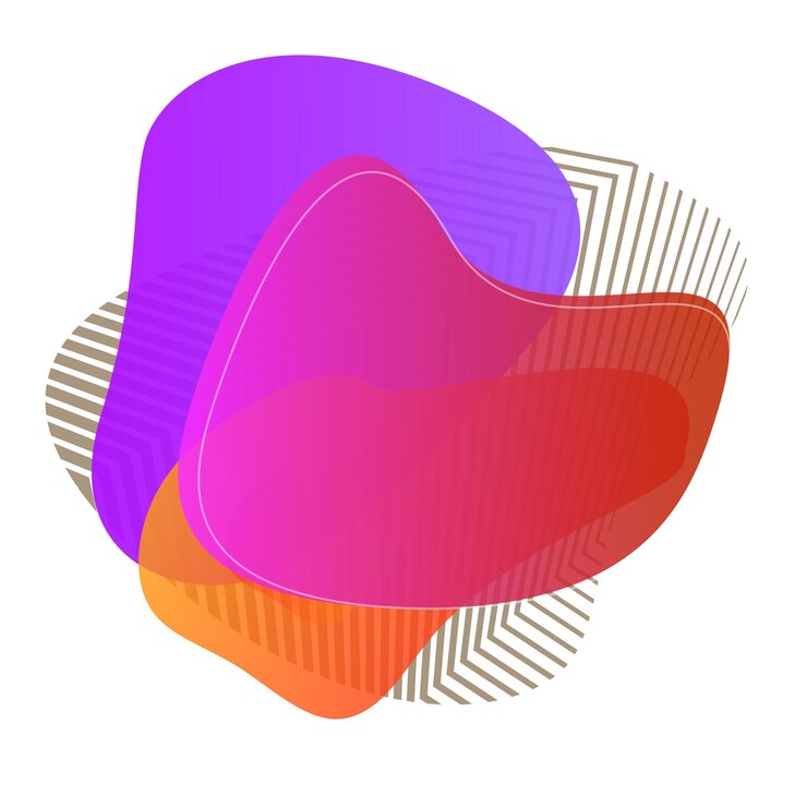 Vector desenfoque abstracto formas gradiente de color efecto de colores iridiscentes textura de transición suave para el tema de presentación de fondo productos para niños ilustración vectorial eps10