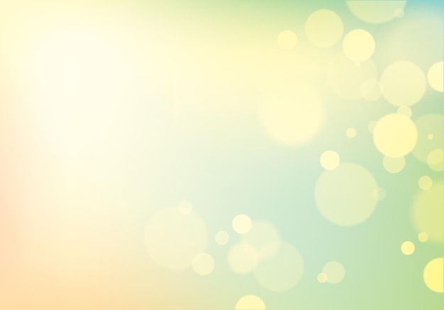 Desenfoque bokeh de fondo claro. Hermosa ilustración vectorial abstracta. Abstracción perfecta con espacio de copia de texto.