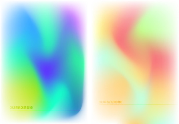 Desenfoque de fondo degradado de arco iris de fantasía de varios colores con espacio para su texto Plantilla de imagen gráfica Vector abstracto Ilustración eps 10 para su folleto comercial