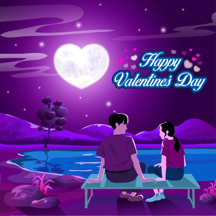 Vector deseo del dia de san valentin
