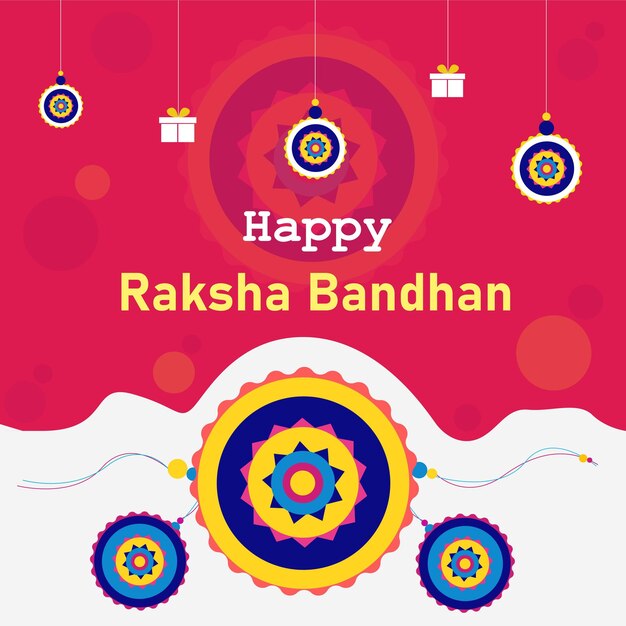 Vector deseos de raksha bandhan