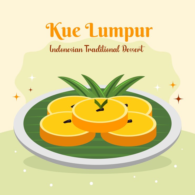 Desierto tradicional indonesio Kue Lumpur