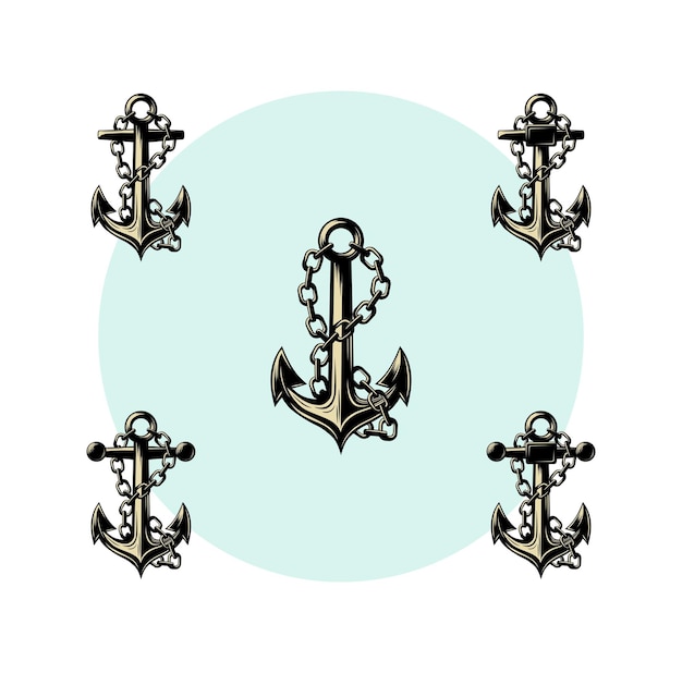 Designación del anclaje ilustrado