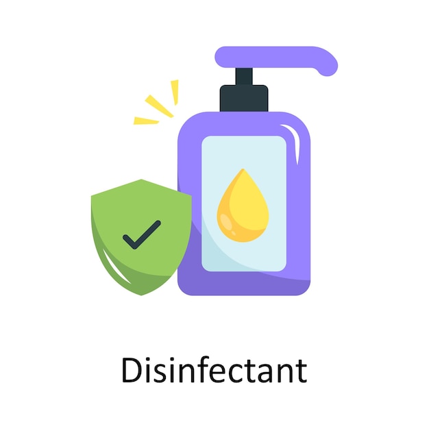 Desinfectante Icono Vector Plano Ilustración de diseño Símbolo en fondo blanco Archivo EPS 10