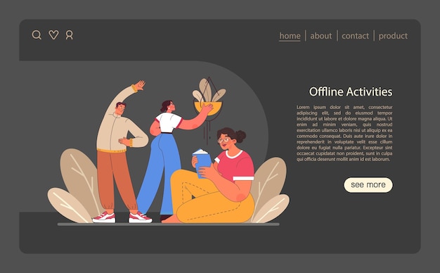 Desintoxicación digital web o aterrizaje modo oscuro o nocturno configurar caracteres reduciendo el tiempo de pantalla desconectado o