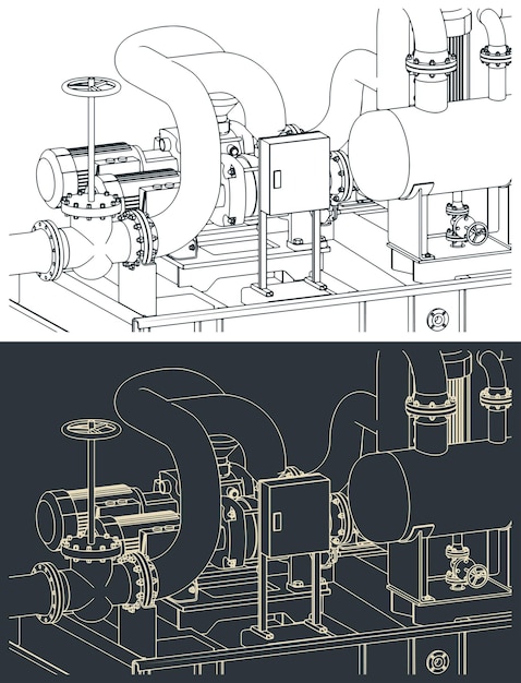 Deslizamientos de la bomba para cualquier ilustración de fluidos