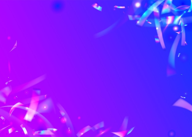 Deslumbramiento ligero. Destellos brillantes azules. Fondo del holograma. Textura Cristal. Ráfaga retro. Fondo de Pantalla de Metal Carnaval. Arte Moderno. Lámina de glamour. Deslumbramiento de luz violeta