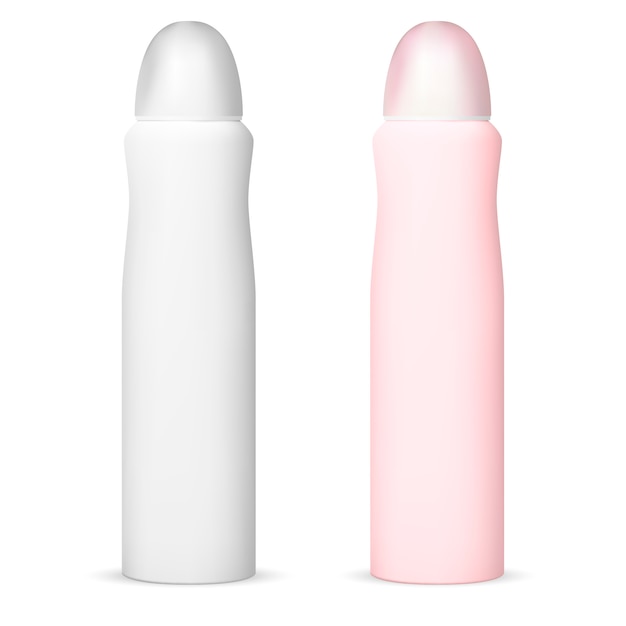 Desodorante spray de aluminio puede maqueta conjunto