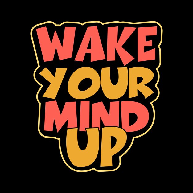 despierta tu mente Letras de tipografía