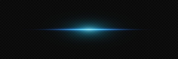 El destello azul de la luz El resplandor de la línea y la luz