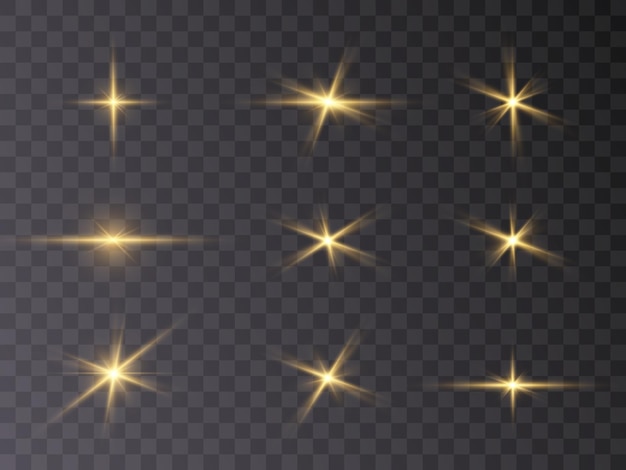 Destello de luz una estrella sobre un fondo transparente Sol verano luz luz solar png Ráfaga de luz