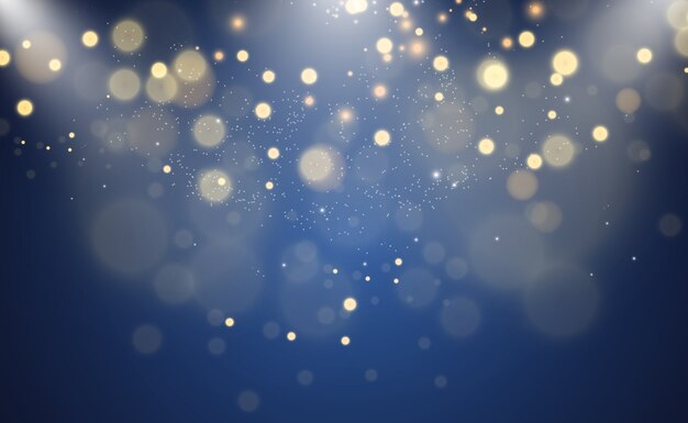 destellos de luz especiales. efecto de luz bokeh