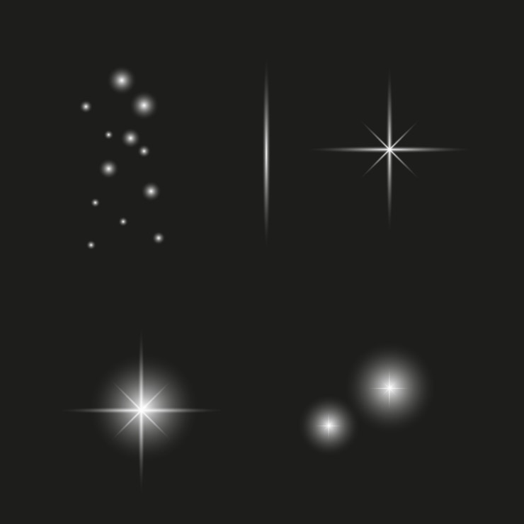 Vector destellos parpadea