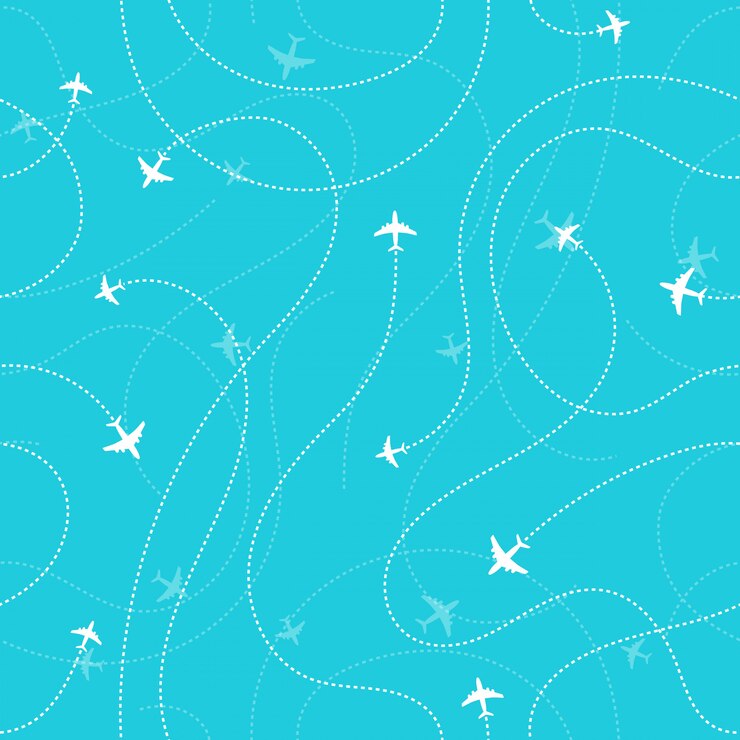 Vector destino de aviones oscuro fondo transparente
