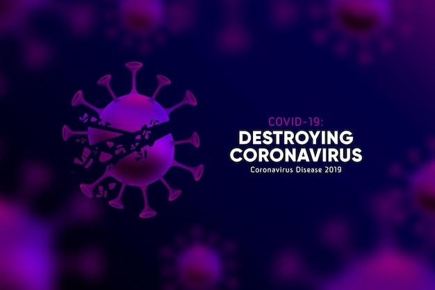 Destruyendo el fondo del coronavirus