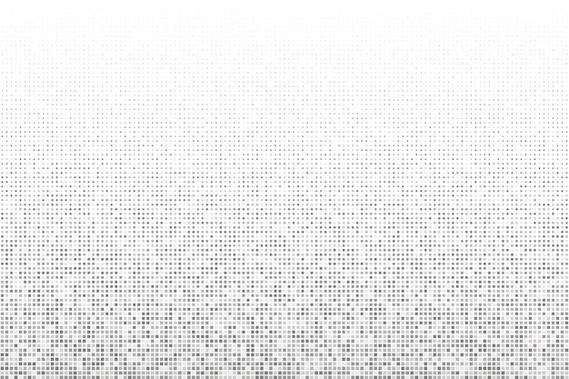Desvanecimiento del patrón de píxeles cuadrados en fondo blanco Textura abstracta sin costuras para el diseño digital moderno