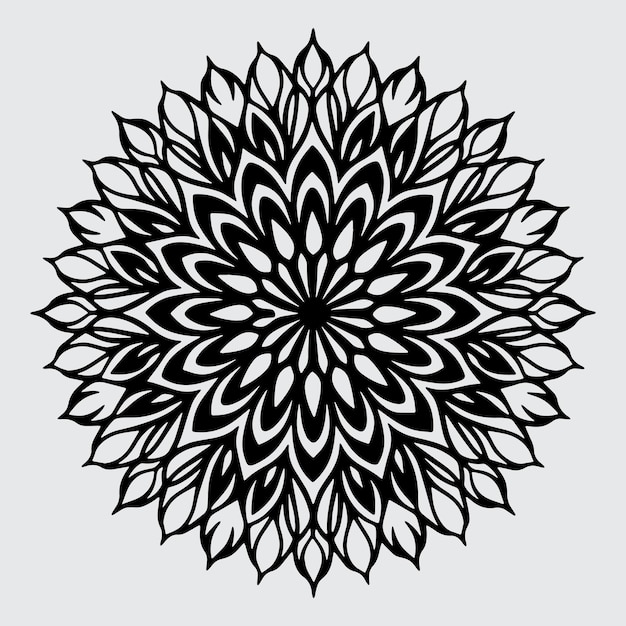 Detallado Conjunto floral étnico circular de lujo Diseño de mandala