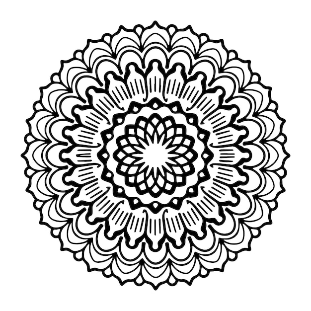 Detallado Conjunto floral étnico circular de lujo Diseño de mandala