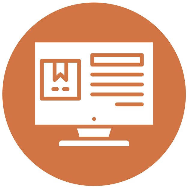 Detalles del orden del diseño vectorial Estilo del icono