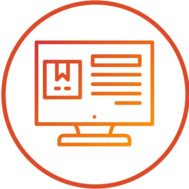 Detalles del orden del diseño vectorial Estilo del icono
