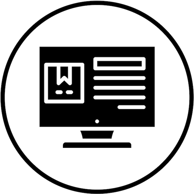 Detalles del orden del diseño vectorial Estilo del icono