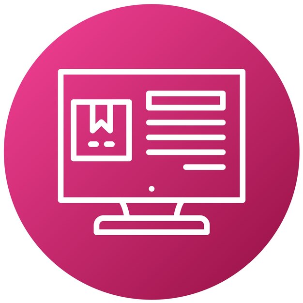 Detalles del orden del diseño vectorial Estilo del icono