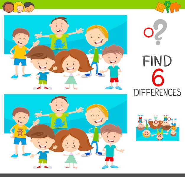detectar las diferencias con los niños