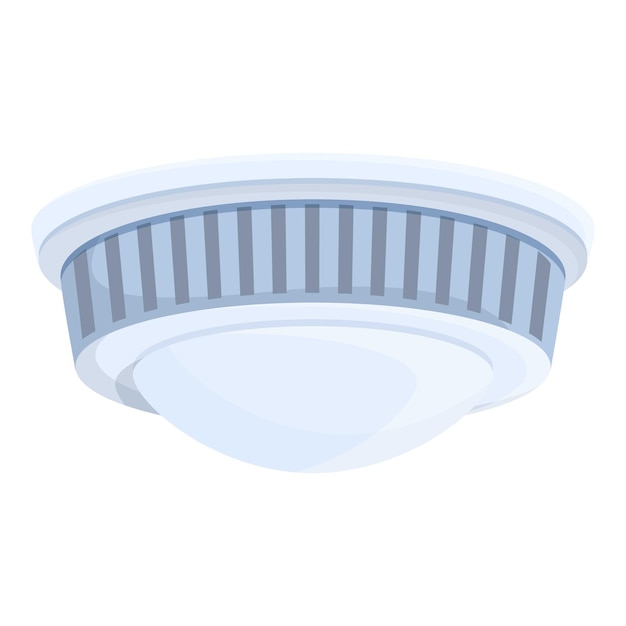 Detector de humo de monóxido icono vector de dibujos animados Sensor de alarma Seguridad en el hogar