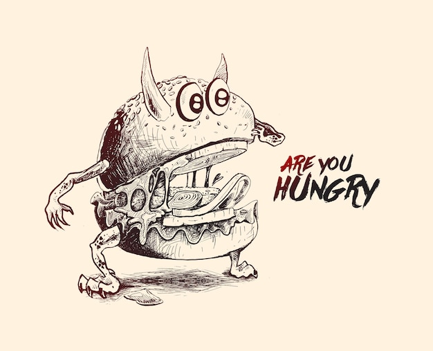 Devil Style Burger concepto menú tarjeta restaurantes diseño de pared