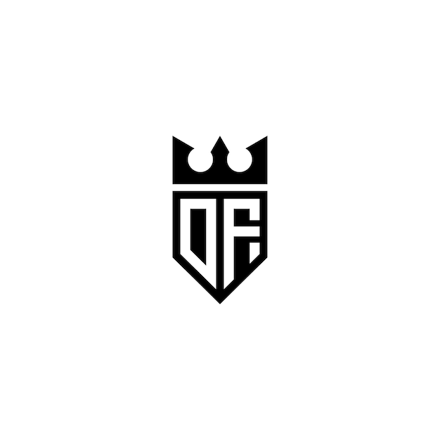 DF monograma logotipo diseño carta texto nombre símbolo monocromo logotipo alfabeto carácter simple logotipo