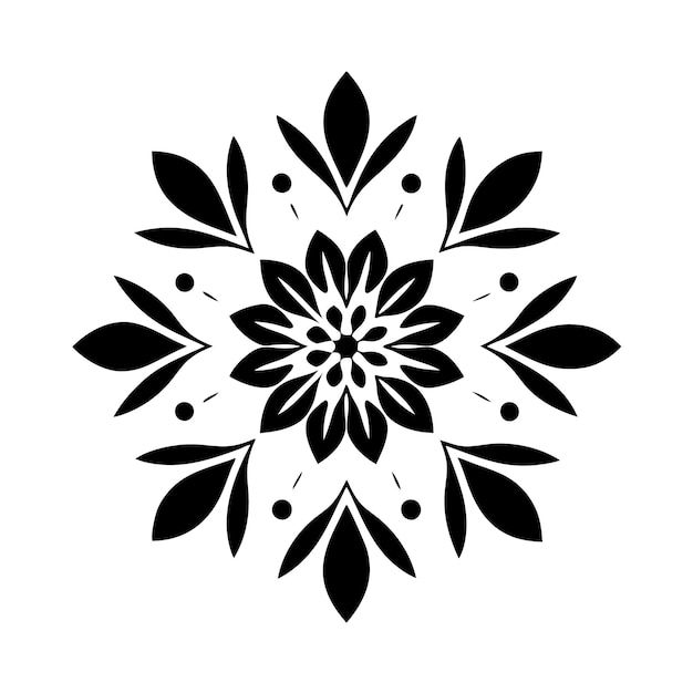 Dflores Ilustración de elementos decorativos Elemento de fondo de arte retro vintage floral Elegante